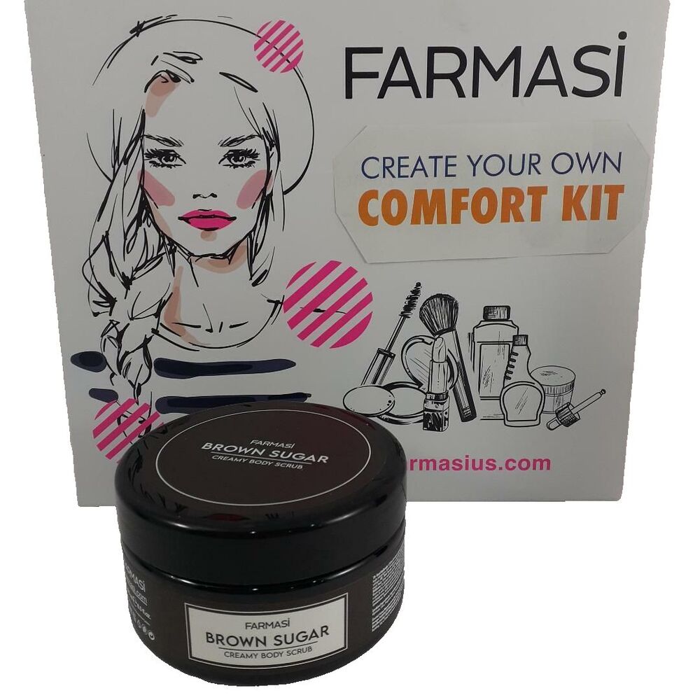 Farmasi Brown Sugar Creamy Body Scrub 8.5 fl. oz new